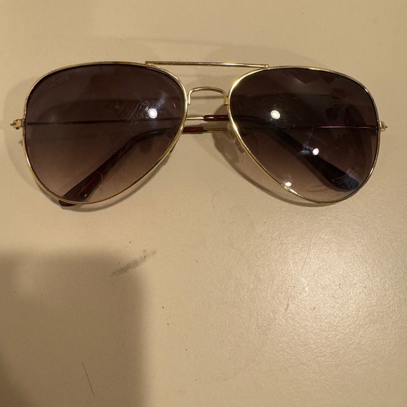 Accessories - Gold Aviator Sunglasses